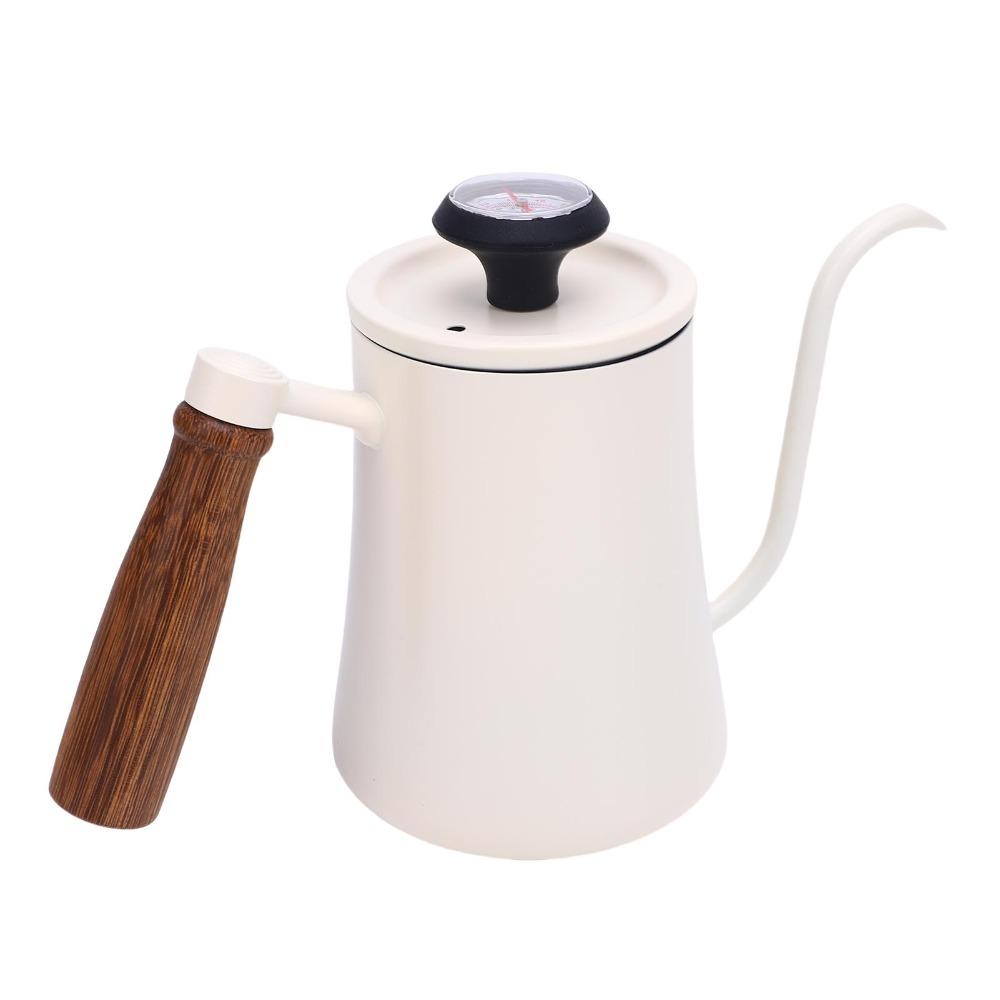 304 Stainless Steel Pour Over Kettle Temperature Meter Stainless Steel Pot Water Pot Tea Making