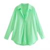 Women Turn Down Collar Elegant Office Basic Candy Color Shirts Long Sleeve Solid Color Work Wear Blouses