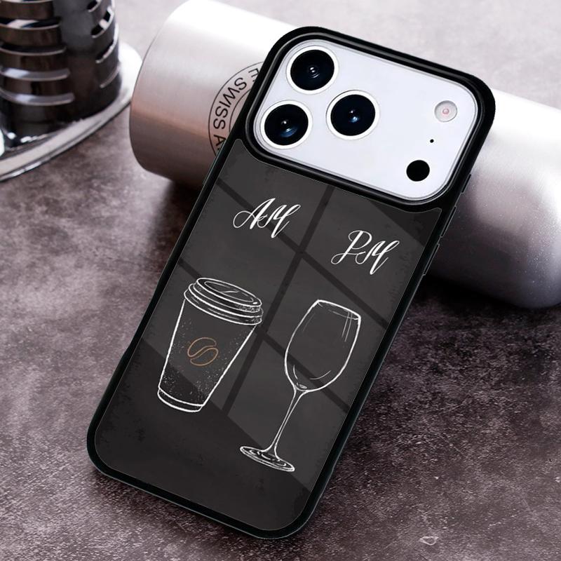 Чехол для телефона с рисунком Кофейная винная чашка Для iPhone 17 16 15 14 13 12 11 Pro Max Plus 17Air Мягкий силиконовый чехол