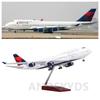 Дисплей Модель самолета Самолет 747 Delta Airlines Масштаб 1/150 47 см B747 Набор самолета Смола Современное украшение дом хэллоуин