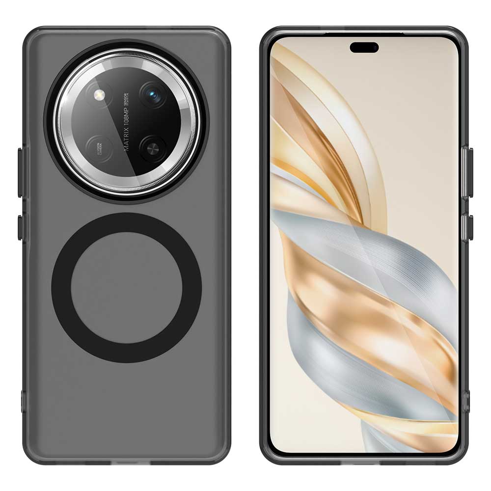 Матовый чехол Magsafe для телефона Honor X9c Magic7 Lite Магнитная беспроводная зарядка для Honor X60 X60 Pro Противоударная задняя крышка