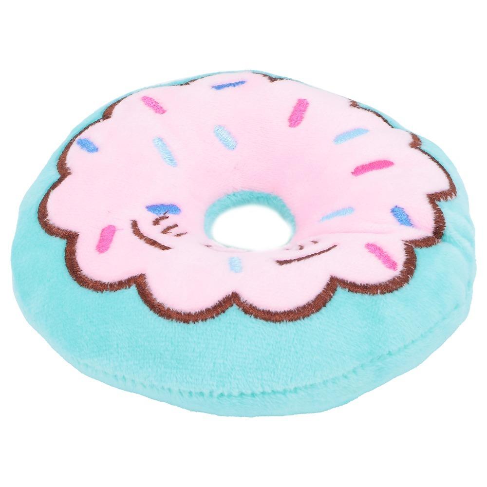 Plush Filled Donut Dog Toy Chew Tough Plush Pet Toy Interactive Dog Chew Toy Boredom Relief