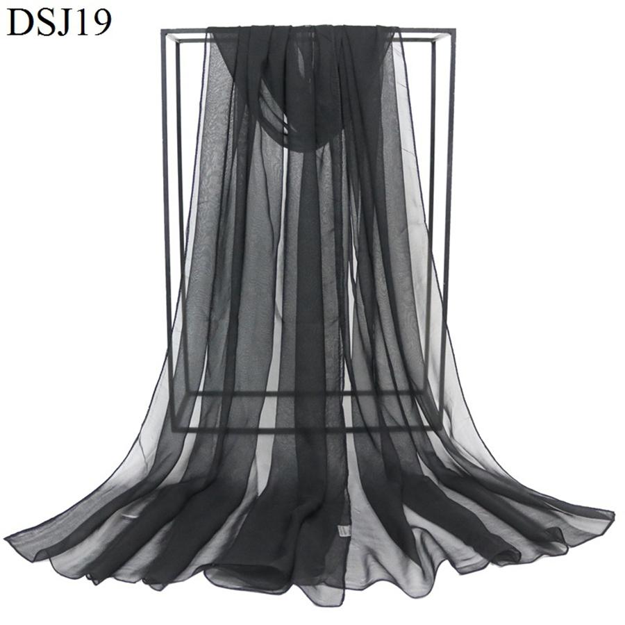 Новый однотонный шелковый шарф из жоржета для женщин, монохромные красные шарфы, солнцезащитная накидка, женские тренировочные шарфы для дефиле, танцевальные накидки