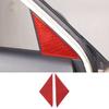 For Kia Soul AM 2009-2013 Soft Carbon Fiber Car Inner A-pillar Triangular Panel Frame Cover Trim Sticker Car