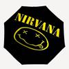 1 шт. Зонт Nirvana Smiley с автоматическим открытием/закрытием, ветрозащитный купол, кнопка автоматического открытия/закрытия 10214