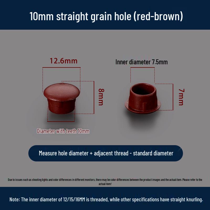 Универсальная круглая декоративная пластиковая заглушка для мебельных петель и отверстий под винты