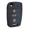Силиконовый чехол для Volkswagen VW Polo Golf 7 Passat Tiguan MK2 Beetle Ateca Caddy T5 Складной чехол-брелок для автомобильного ключа Аксессуары