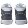 Женские кроссовки Air Jordan 1 Mid White Smoke Grey Pure-Platinum BQ6472-113