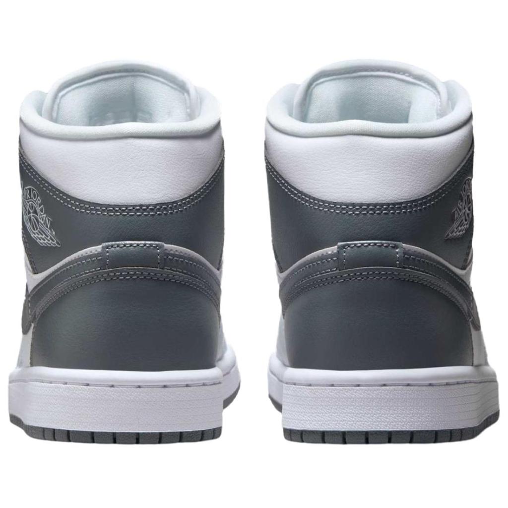 Женские кроссовки Air Jordan 1 Mid White Smoke Grey Pure-Platinum BQ6472-113