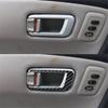 4Pcs Carbon Fiber Interior Door Handle Cover Trim For Honda Pilot 2012-2015