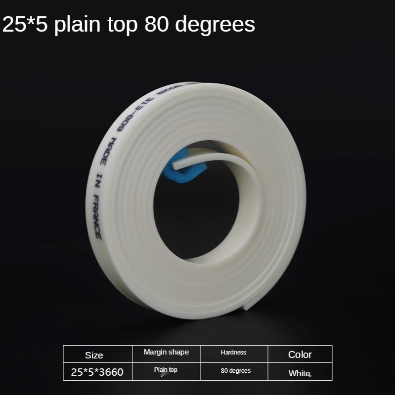 25 мм*5 мм плоский резиновый ракель для шелкографии 60A 65A 75A 80A DIY шелкография чернила для трафаретной печати инструменты для скретч-бордов резиновое лезвие ракеля