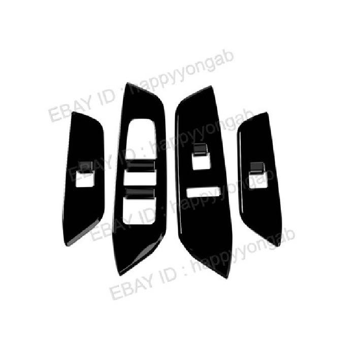 4x Window Lift Panel Switch Cover Trim For 2025-2026 Nissan Kicks Gloss Black