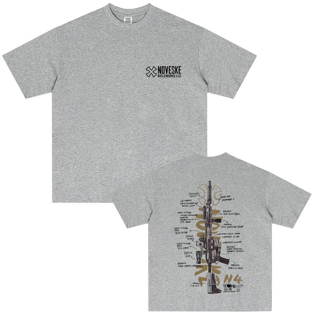 NOVESKE N4 Tactical Army Fan Club Outdoor Training Competition Tshirts Unisex Unisex Fashion Oversized T Shirt Male Vintage Tshirt