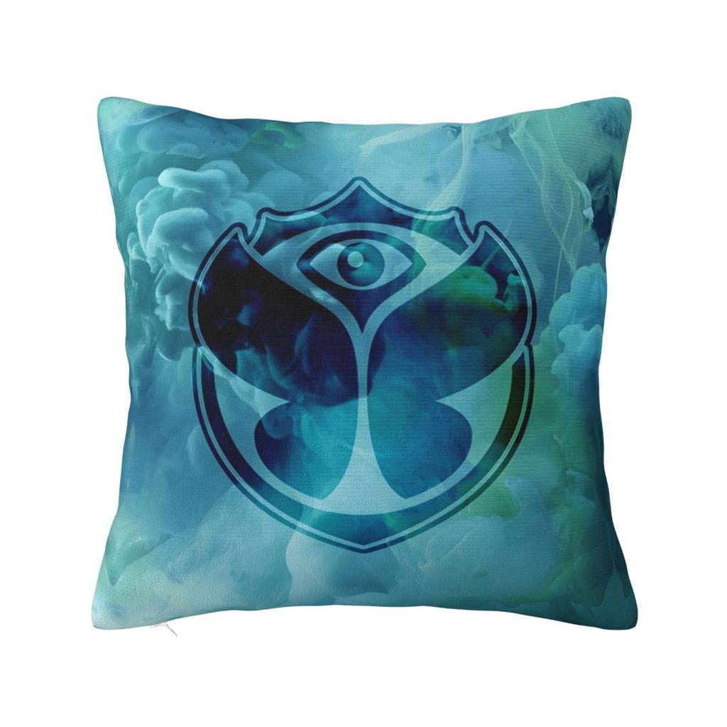 Tomorrowlandd Flag Pillowcase Polyester Cushion Cover Decorative Music Festival Throw Pillow Case Cover Home Square 18'