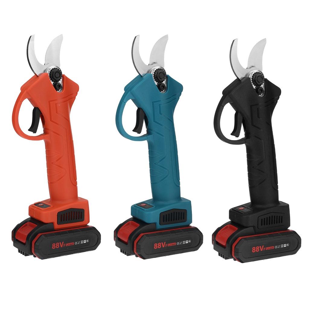 88VF Professional Cordless Electric Pruning Shear 2.0Ah Lithium Battery Garden Pruner Scissors Tree Branch Pruner Rechargeable Power Tool