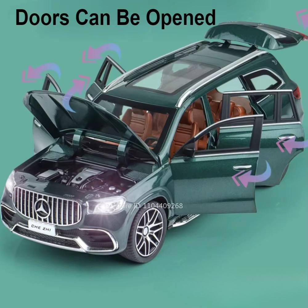 1:24 GLS63 G63 Литая Модель Автомобиля Внедорожник Игрушка Металлический Литой Музыка Свет Внедорожник Модели Украшения Для Детей Подарки Детям
