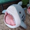 Питомник для кошек Закрытый четырехсезонный питомник Cartoon Shark Креативный питомник Shark Upgrade