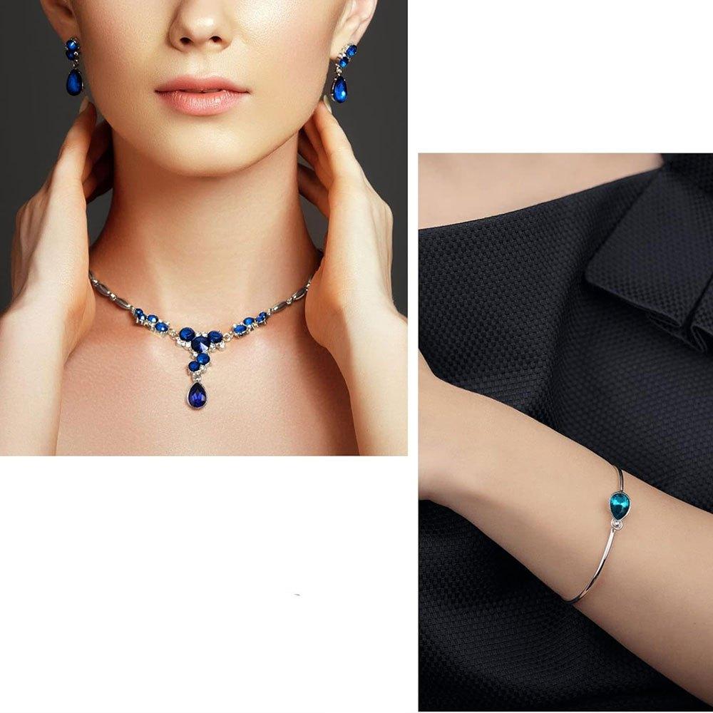 5/10/20 Сплав Стеклянный Кристалл Капля Подвеска Красный Синий Капля Воды Подвеска Ювелирные Изделия Ожерелье, Изготовление Браслетов Ювелирные Изделия