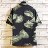 COZOEN Aloha Hawaiian Summer Panama Short Botanical 9 Plus Sizes Men's Shirt, Shirt, Shirt, Sleeve, Print, All-Over Print, Casual, Lightweight,