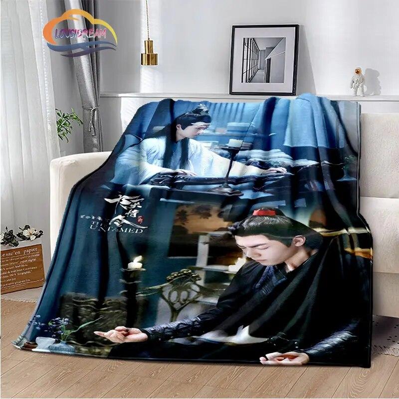 The Untamed Flannel Blankets Popular Tv Weiwuxian Blanket Portable Warm Blanket for Sofa Bed Soft Gifts Girls and Fans
