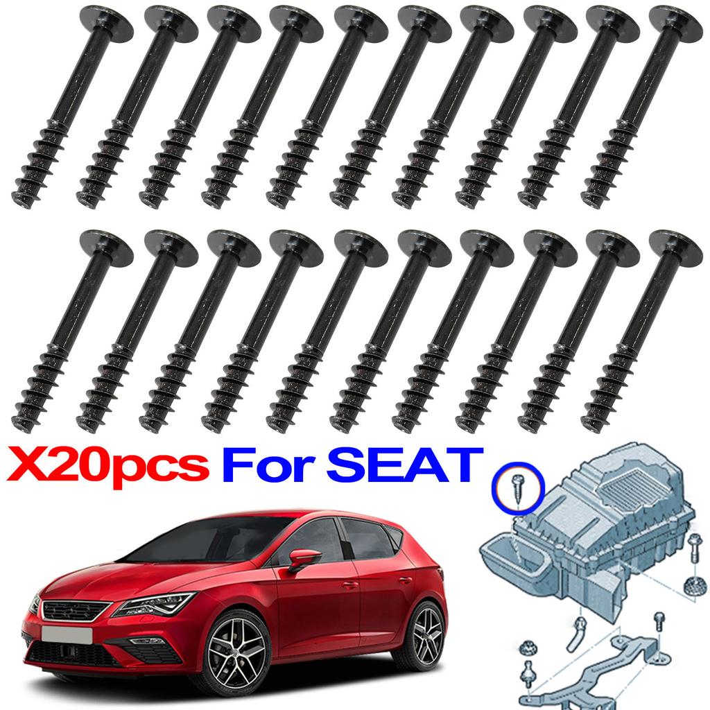 20x For SEAT Arona Ateca Ibiza Leon Mii Alhambra Toledo Air Filter Cleaner Intake Box Housing Lid Retaining Screws WHT002087
