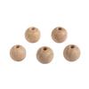 Raw Wood Beads, Drilled, 15mm, 4mm Hole, 15pcs