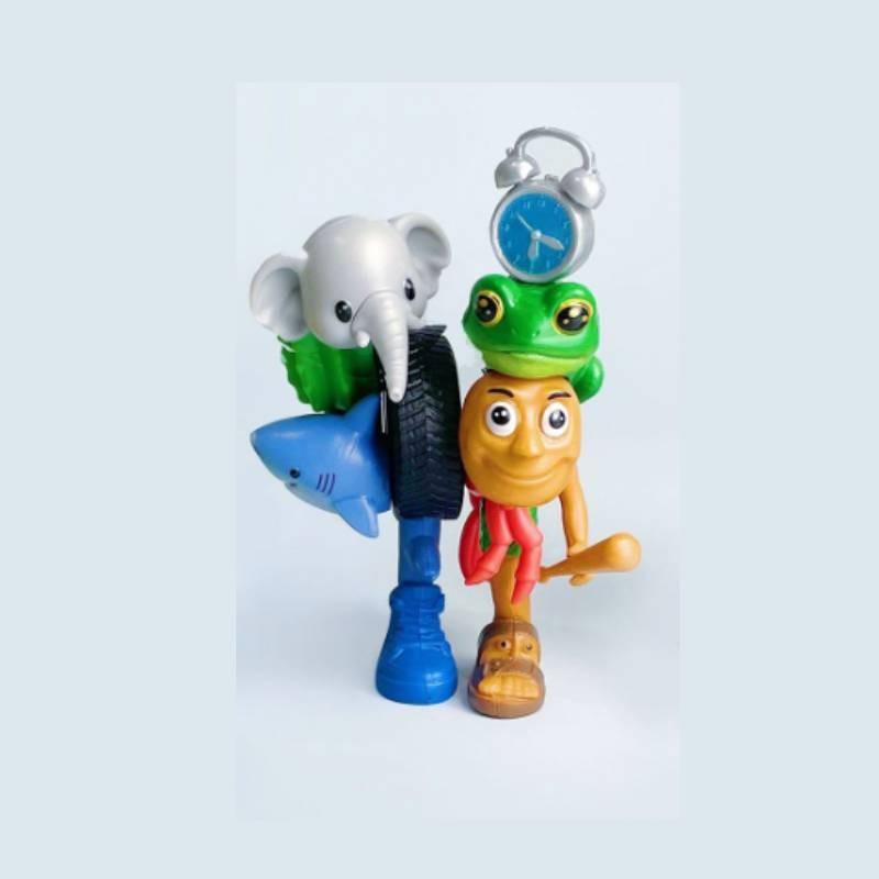 Italiana brainrot Pvc Collectible Figure With Assembleable Monster For Fans And Collectors