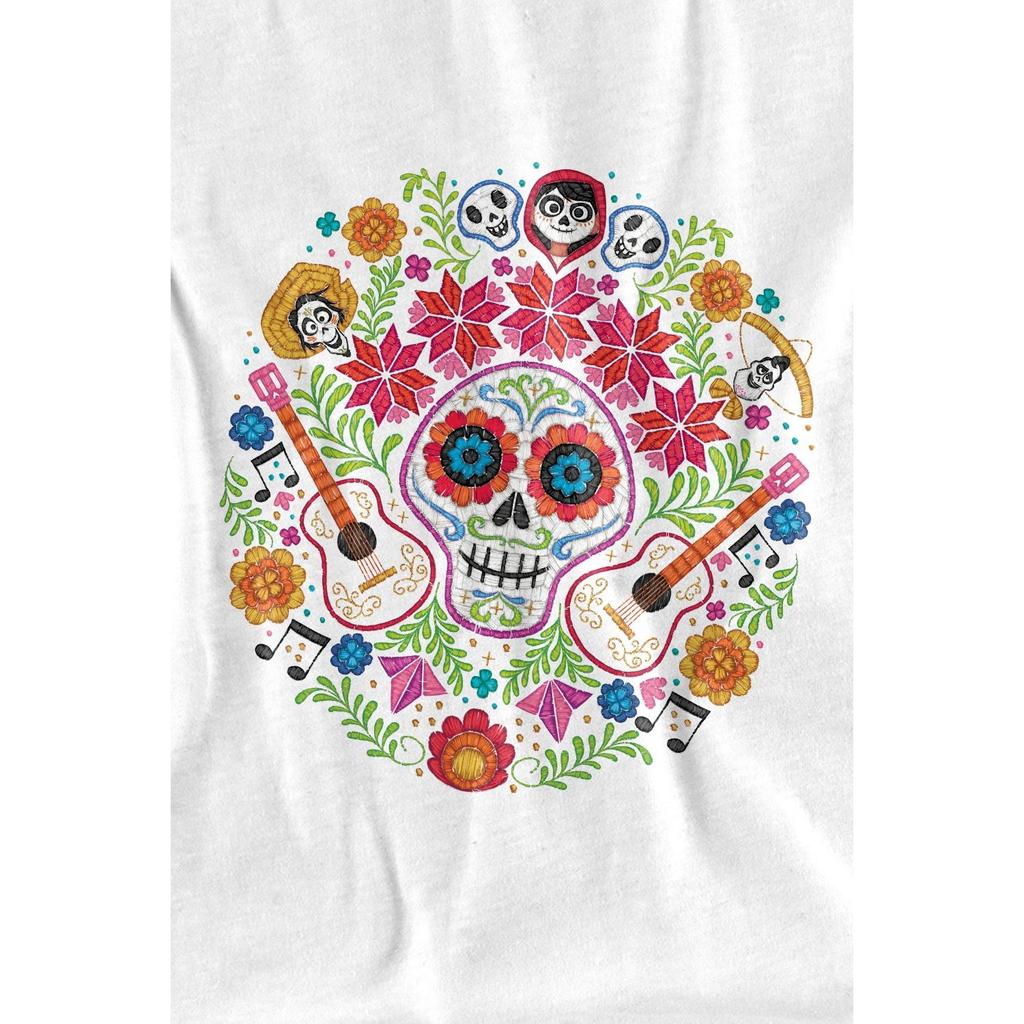 Coco Mens Day Of The Dead Ernesto Miguel Hector Patch T-Shirt