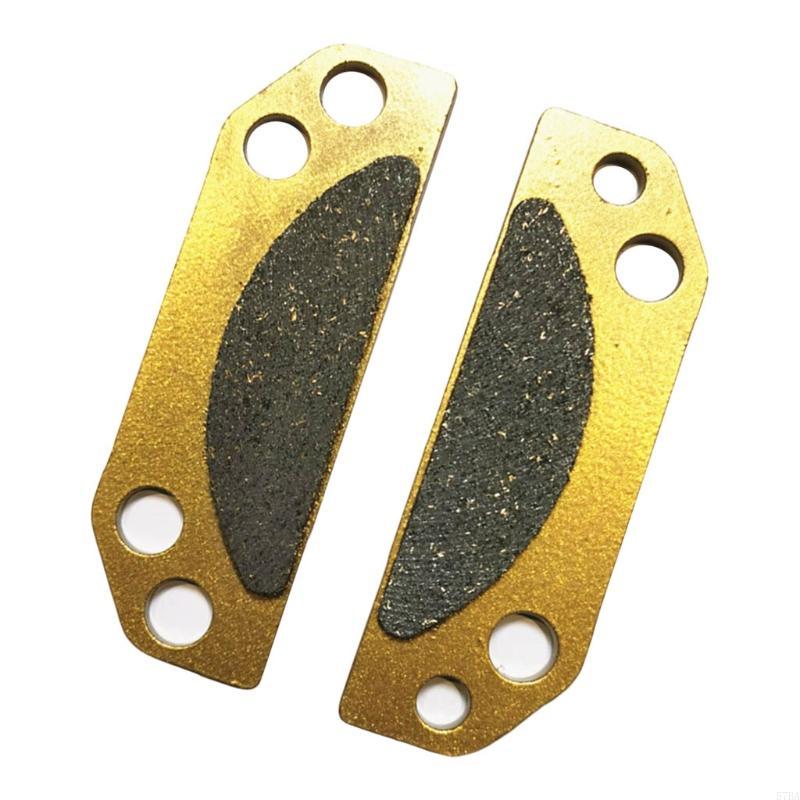 57BA 2Pcs Anti-rust Metal Parking Brake Pads 2203147 Motorbike Front Disc Brake Plate Motorcycle Rear Brake Pads