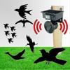 Solar Powered Animal Repeller Powered Outdoor Ultrasonic Pest Bird Crow Animal Repeller Repellent Scarer