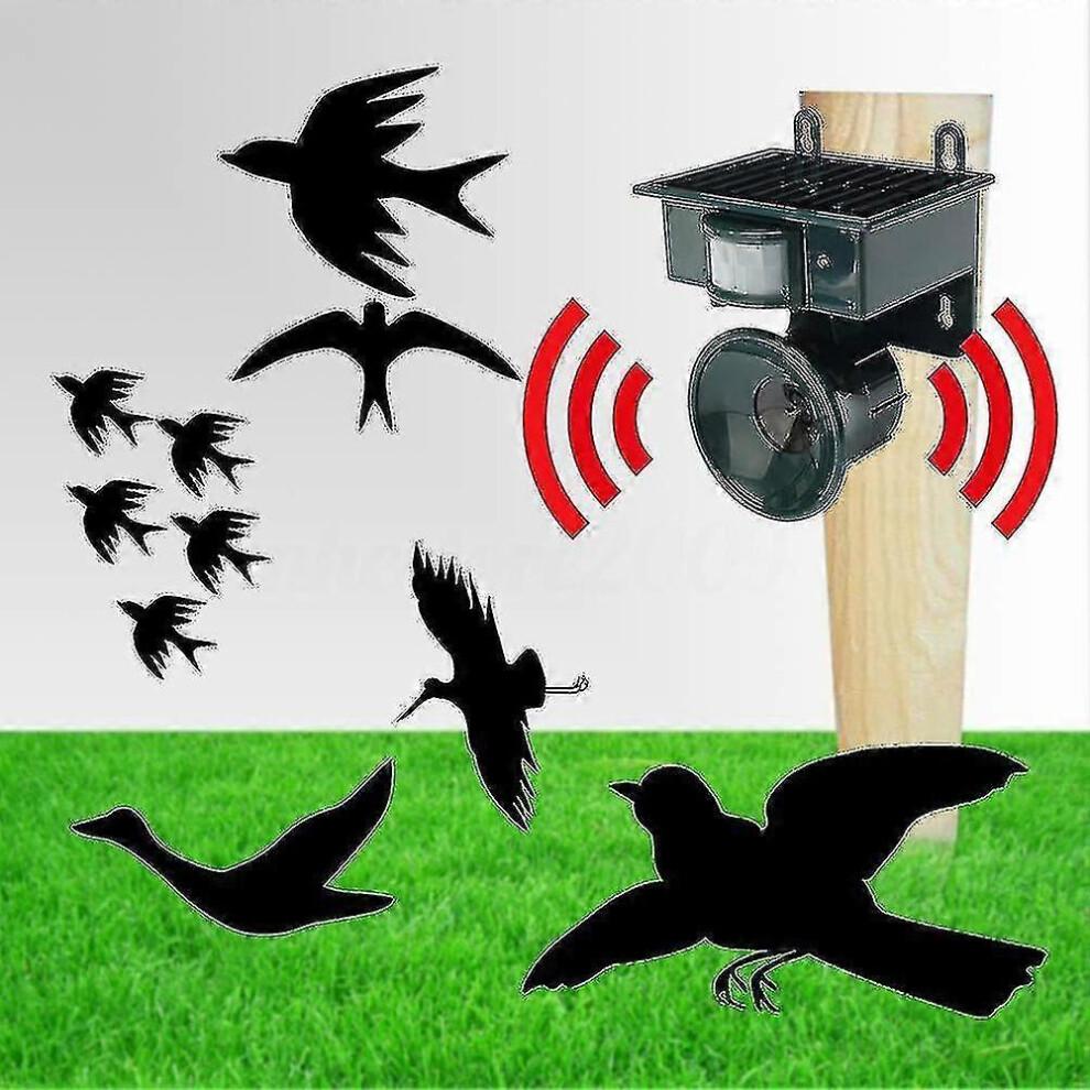 Solar Powered Animal Repeller Powered Outdoor Ultrasonic Pest Bird Crow Animal Repeller Repellent Scarer