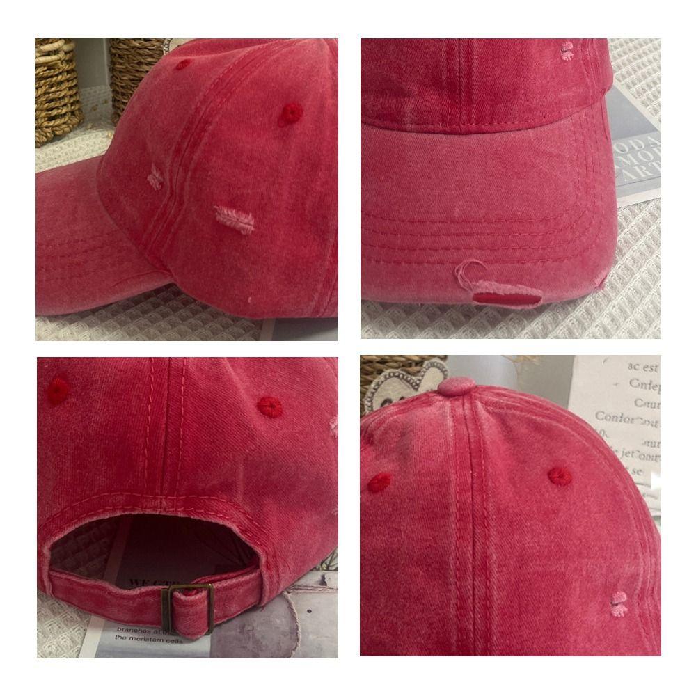 Кепка с рваным отверстием, регулируемая, солнцезащитная, модная бейсболка, мужская, женская, для занятий спортом на открытом воздухе