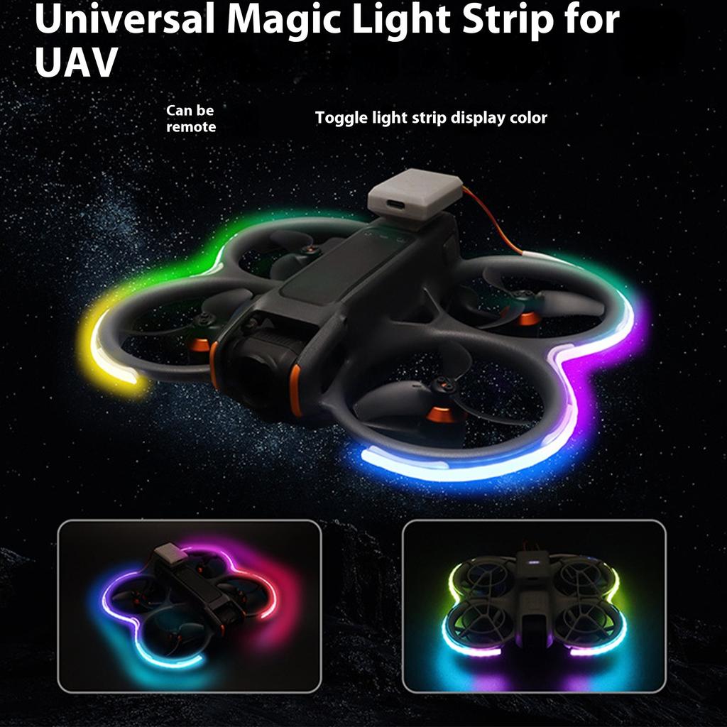 1 Set Flexible Silicone UAV Light Strips Lighting Modes 2 Version Avaliable for Avata 2 Crash Proof Flying Gear