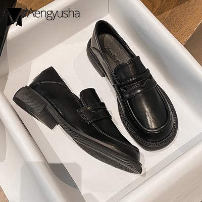 Мода 2024 года. Туфли-оксфорды для девочек Loli. Женские кожаные туфли на плоской подошве с широким носком. Джинсы Mary. Мокасины без застежек. Кроссовки на среднем каблуке. Резиновые мокасины.