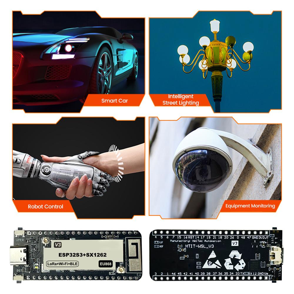 Плата разработки ESP32 Lora SX1262+ESP32S3 LoRa Беспроводной стик Lite V3 Плата разработки 433-510 МГц / 863-928 МГц
