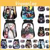 Модный школьный рюкзак с принтом Demon Slayer Kimetsu No Yaiba, идеально подходящий для студентов и фанатов