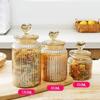 With Shape Lid Glass Sealed Jar Large Capacity Jam Jar Modern Grain Storage Bottle  Kitchen