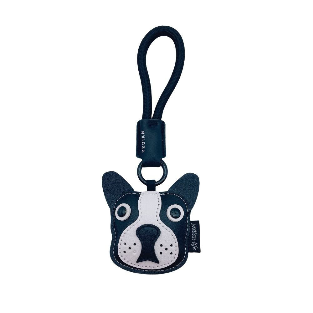 Creative Dogfighting Keychain Soft Leather Dogfighting Bag Pendant  Birthday Gift