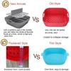Silicone Tray Oven Baking Tray Pizza Fried Chicken Baking Tool Reusable Liner Easy Clean Airfryer Silicone Basket Kitchen Tool