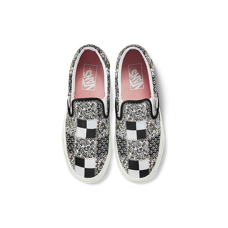 Vans Классические слипоны в стиле пэчворк с цветочным принтом унисекс, разноцветные зефирные VN0A33TB9FY