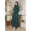One Piece Prayer Dress With Headscarf, Emerald Green
