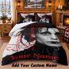 Edward Scissorhands Custom Name 3Pcs Bedding Set 1 Bed Sheet 2 Pillowcases Bedroom Home Decor