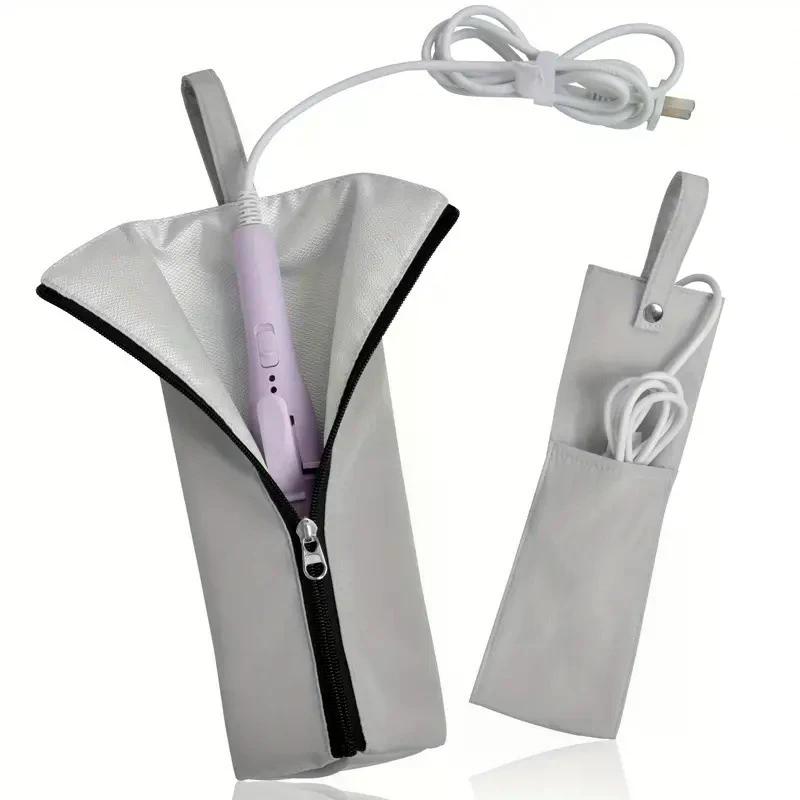 High Temperature Curling Iron Bag Heat-Resistant Waterproof Straightener Storage Pouch Protective Cover Dustproof