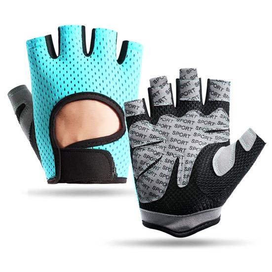 1 пара спортивных перчаток с сеткой, противоскользящие, большие, с половиной пальцев, унисекс, полые, фрикционные, износостойкие, полые