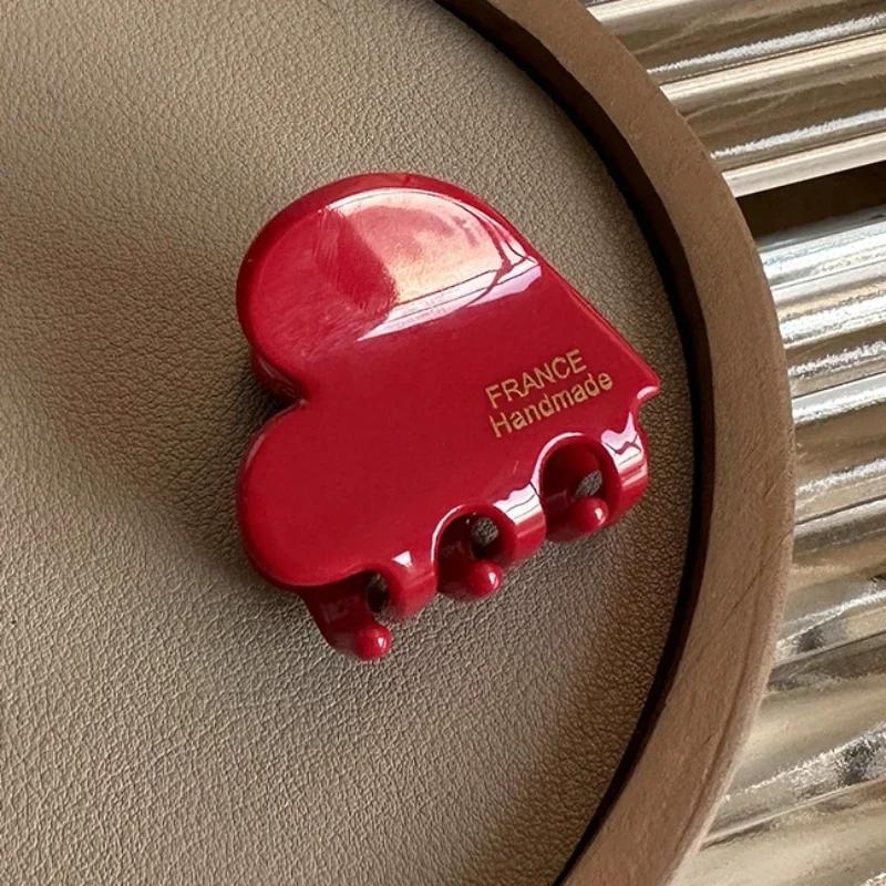 Французский Стиль Женщина Изысканная Версия Маленькие Ацетатные Милые Заколки-Клешни для Волос Барретты Леди Модные Боковые Зажимы Аксессуары для Волос для Девочек