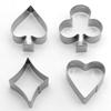 Tools Fondant Cake Heart Poker Biscuit Mould Playing Cards Shape Stainless Steel Cookie Cutter