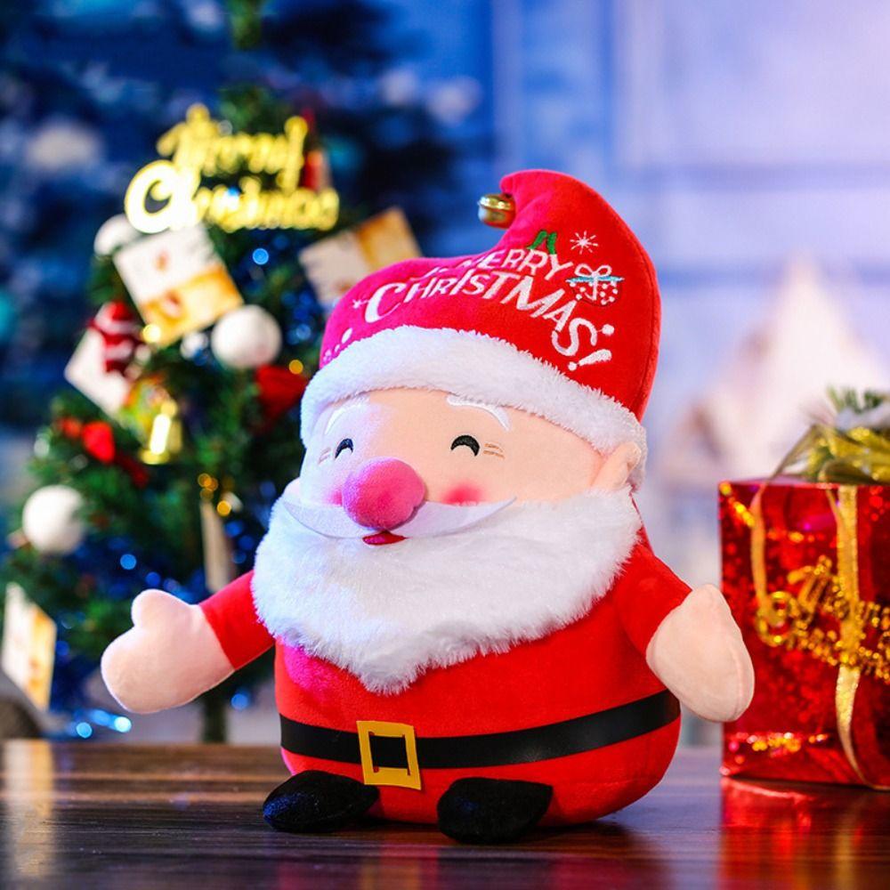 PP Cotton Santa Claus Doll Plush Christmas Decor Dolls Kids Gift Snowman Plush Toy Christmas Decor