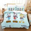 The Cuphead Show Bedding Set Single Twin Full Queen King Size Bed Set Aldult Kid Bedroom Duvetcover Sets 3D Print Anime Game
