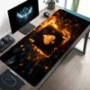 Большой игровой коврик для мыши для киберспорта с крутым дизайном в виде пиковой карты с пламенем в стиле шахмат и карт