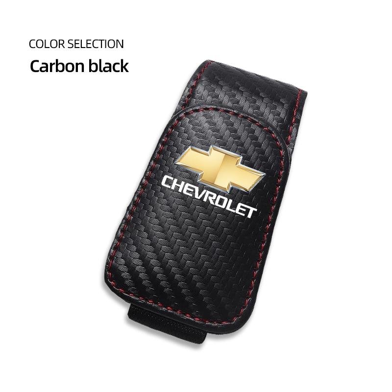 AABJU1 Car Leather Glasses Clip Sun Visor Ticket Card Storage Clamp For Chevrolet Cruze Malibu Colorado Suburban Equinox Blazer Trax